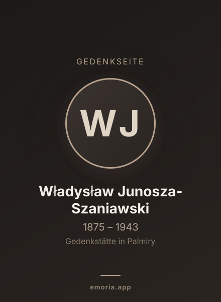 Gedenkportrait von Władysław Junosza-Szaniawski