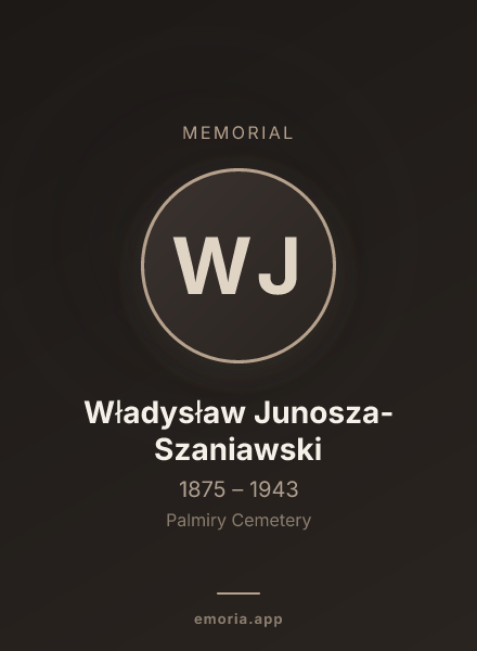 Memorial portrait of Władysław Junosza-Szaniawski