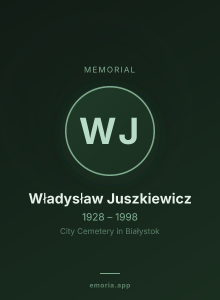 Memorial portrait of Władysław Juszkiewicz