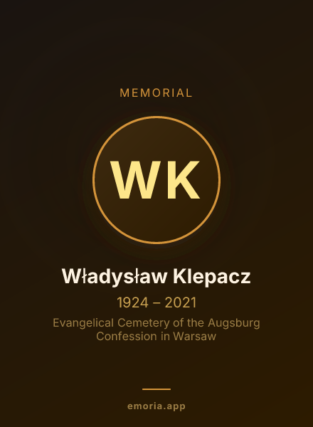 Memorial portrait of Władysław Klepacz
