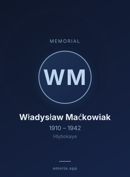 Memorial portrait of Władysław Maćkowiak