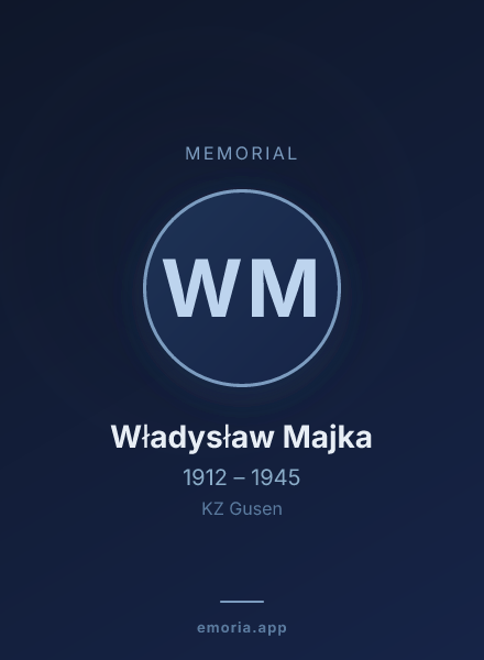 Memorial portrait of Władysław Majka