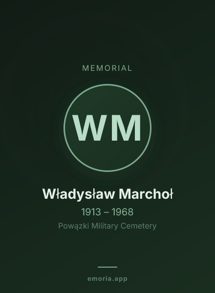 Memorial portrait of Władysław Marchoł