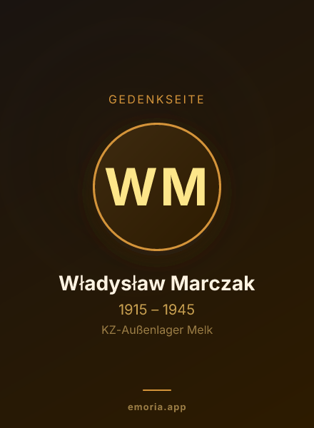 Gedenkportrait von Władysław Marczak