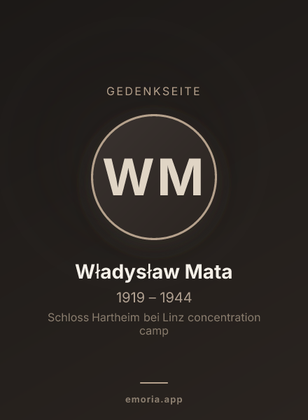 Gedenkportrait von Władysław Mata