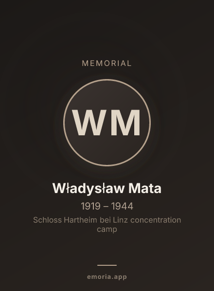 Memorial portrait of Władysław Mata