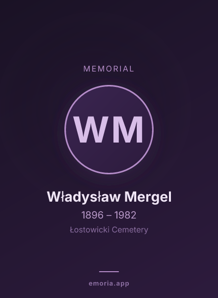 Memorial portrait of Władysław Mergel