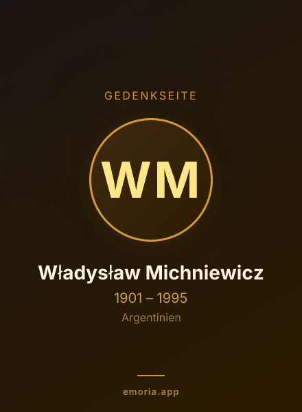 Gedenkportrait von Władysław Michniewicz