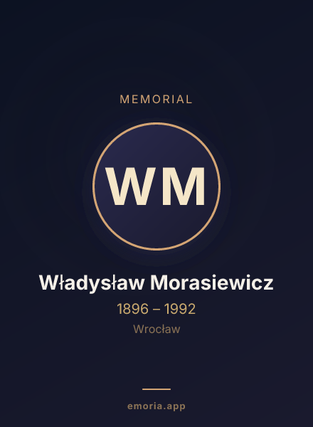 Memorial portrait of Władysław Morasiewicz