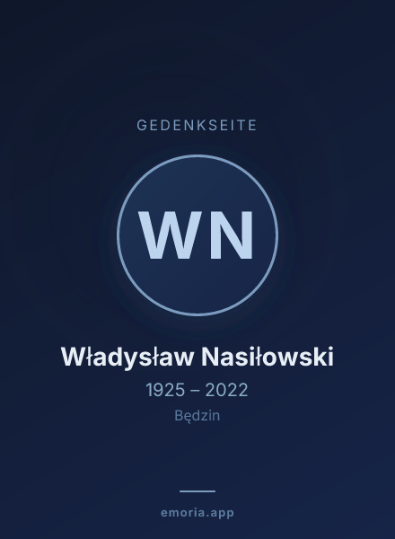 Gedenkportrait von Władysław Nasiłowski
