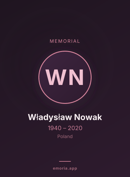 Memorial portrait of Władysław Nowak