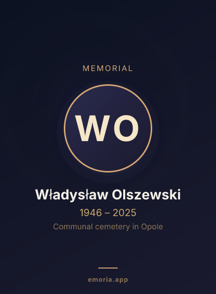 Memorial portrait of Władysław Olszewski