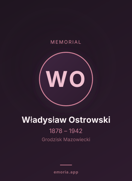 Memorial portrait of Władysław Ostrowski