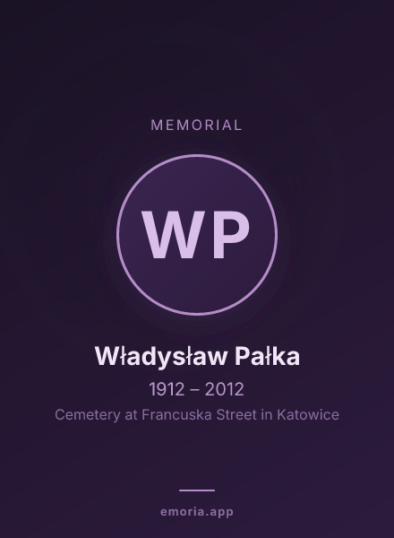 Memorial portrait of Władysław Pałka