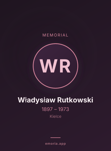 Memorial portrait of Władysław Rutkowski