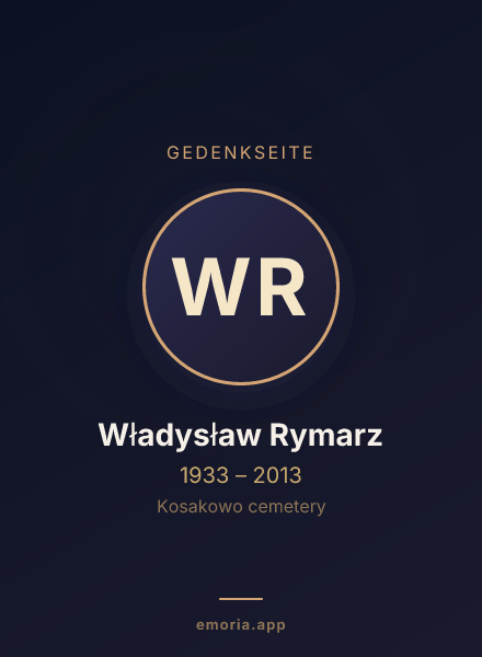 Gedenkportrait von Władysław Rymarz