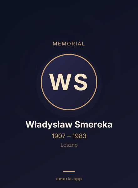 Memorial portrait of Władysław Smereka