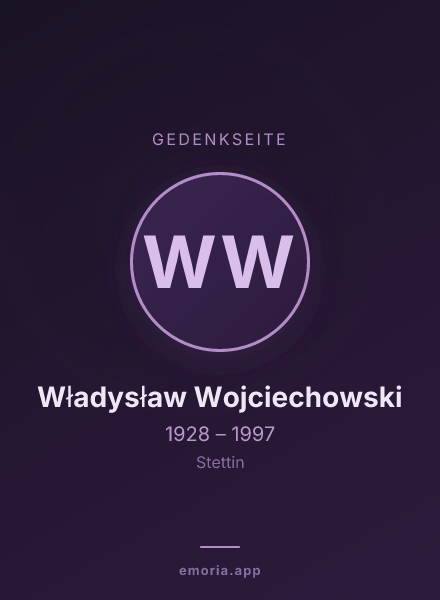 Gedenkportrait von Władysław Wojciechowski