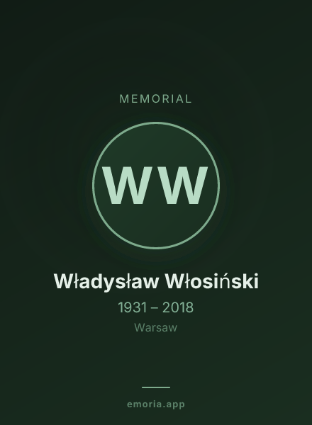 Memorial portrait of Władysław Włosiński