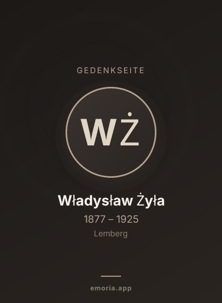 Gedenkportrait von Władysław Żyła