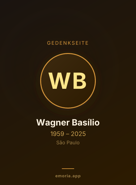 Gedenkportrait von Wagner Basílio