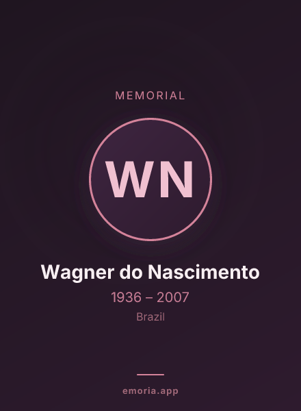 Memorial portrait of Wagner do Nascimento