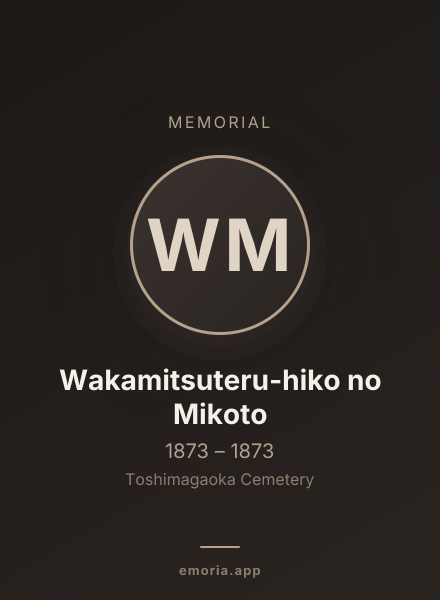 Memorial portrait of Wakamitsuteru-hiko no Mikoto