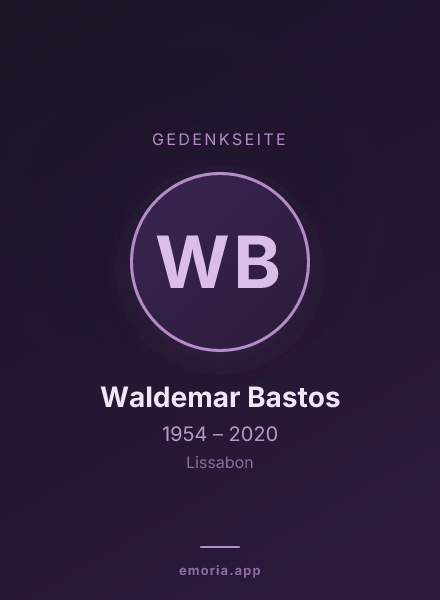 Gedenkportrait von Waldemar Bastos