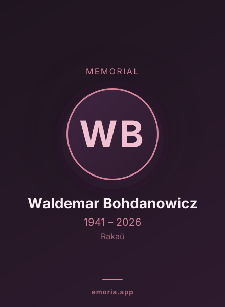 Memorial portrait of Waldemar Bohdanowicz