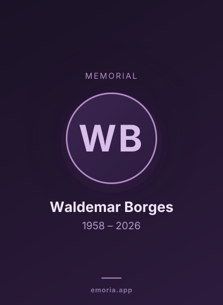 Memorial portrait of Waldemar Borges