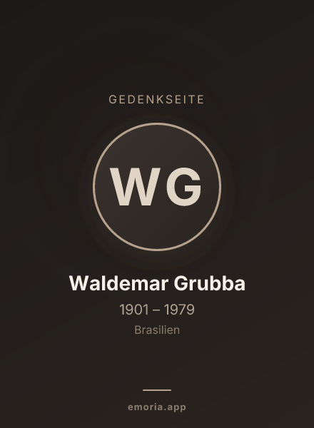 Gedenkportrait von Waldemar Grubba
