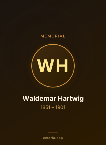 Memorial portrait of Waldemar Hartwig