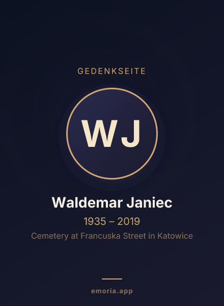 Gedenkportrait von Waldemar Janiec