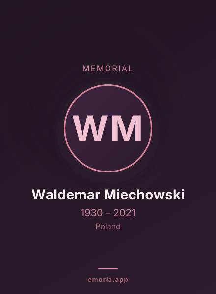 Memorial portrait of Waldemar Miechowski