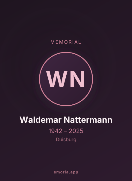 Memorial portrait of Waldemar Nattermann
