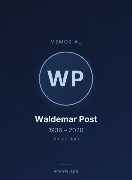 Memorial portrait of Waldemar Post