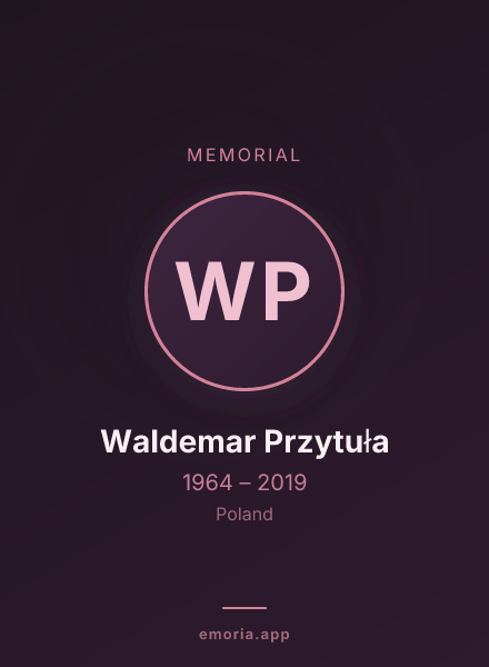 Memorial portrait of Waldemar Przytuła