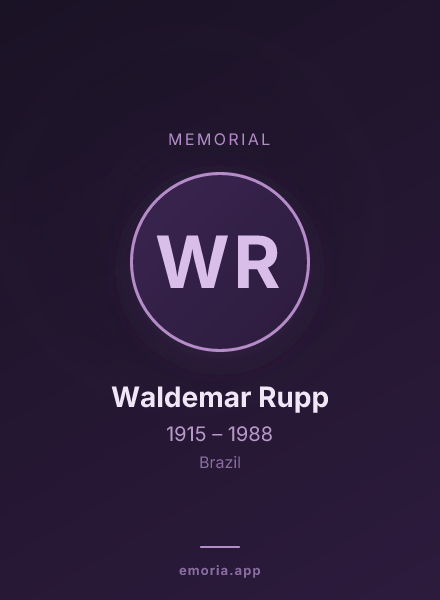 Memorial portrait of Waldemar Rupp