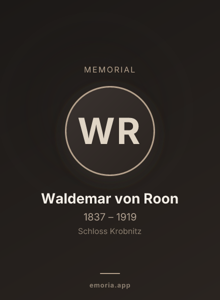 Memorial portrait of Waldemar von Roon