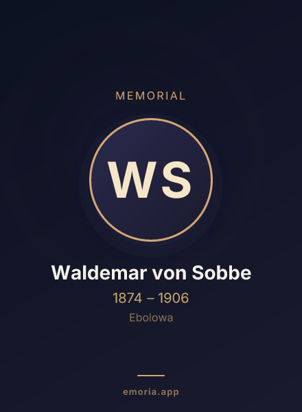 Memorial portrait of Waldemar von Sobbe
