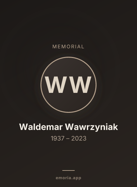 Memorial portrait of Waldemar Wawrzyniak