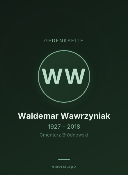 Gedenkportrait von Waldemar Wawrzyniak