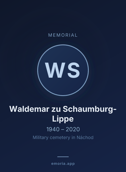 Memorial portrait of Waldemar zu Schaumburg-Lippe
