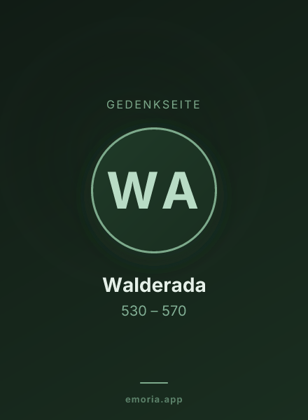 Gedenkportrait von Walderada