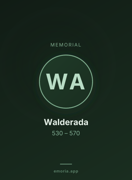 Memorial portrait of Walderada