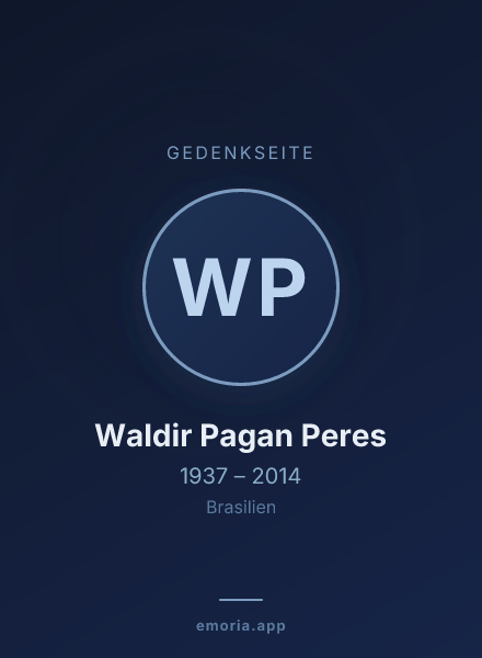 Gedenkportrait von Waldir Pagan Peres
