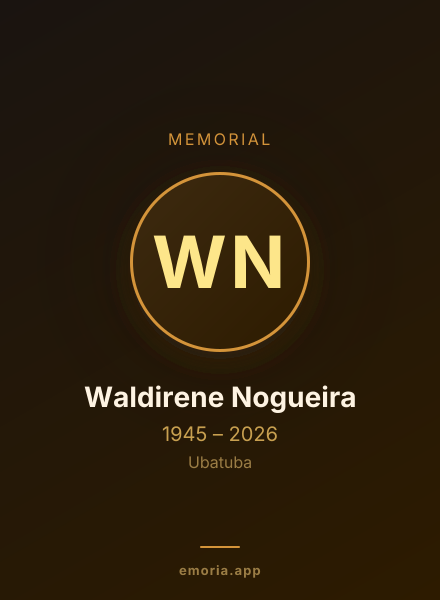 Memorial portrait of Waldirene Nogueira