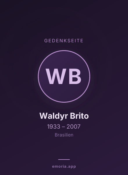 Gedenkportrait von Waldyr Brito