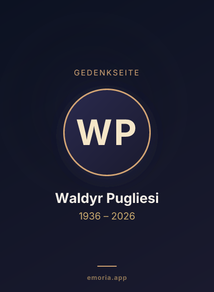 Gedenkportrait von Waldyr Pugliesi