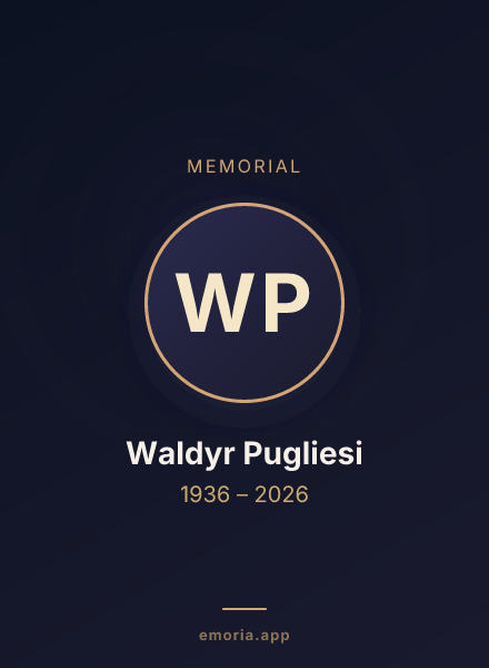 Memorial portrait of Waldyr Pugliesi